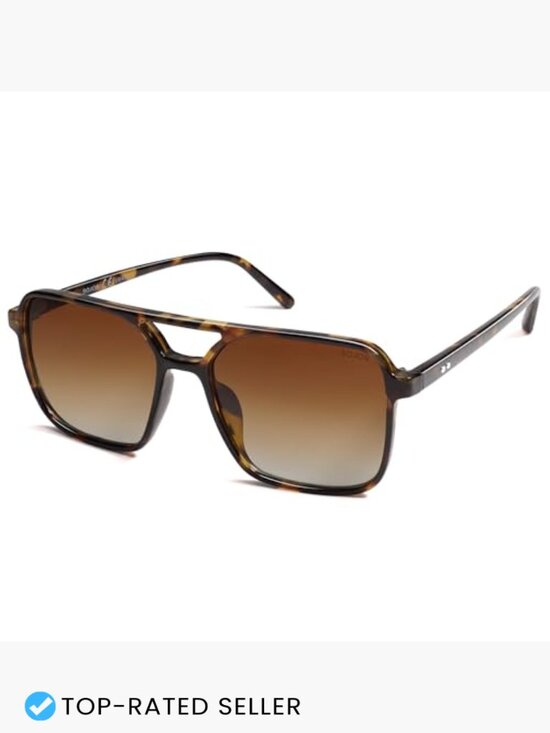 Vintage Aviator Square Sunglasses Retro 70s UV400 Sun Glasses Women Men main image 5